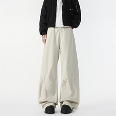 8XL-M工装裤男秋季日系男直筒宽松阔腿休闲弯刀裤子男K9177P65，男装工装外套，电商D206-1