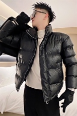 AY62/P138控178/冬季社会小伙高级设计师百搭潮流棉服外套男黑首1，男装棉衣，星座305B-1