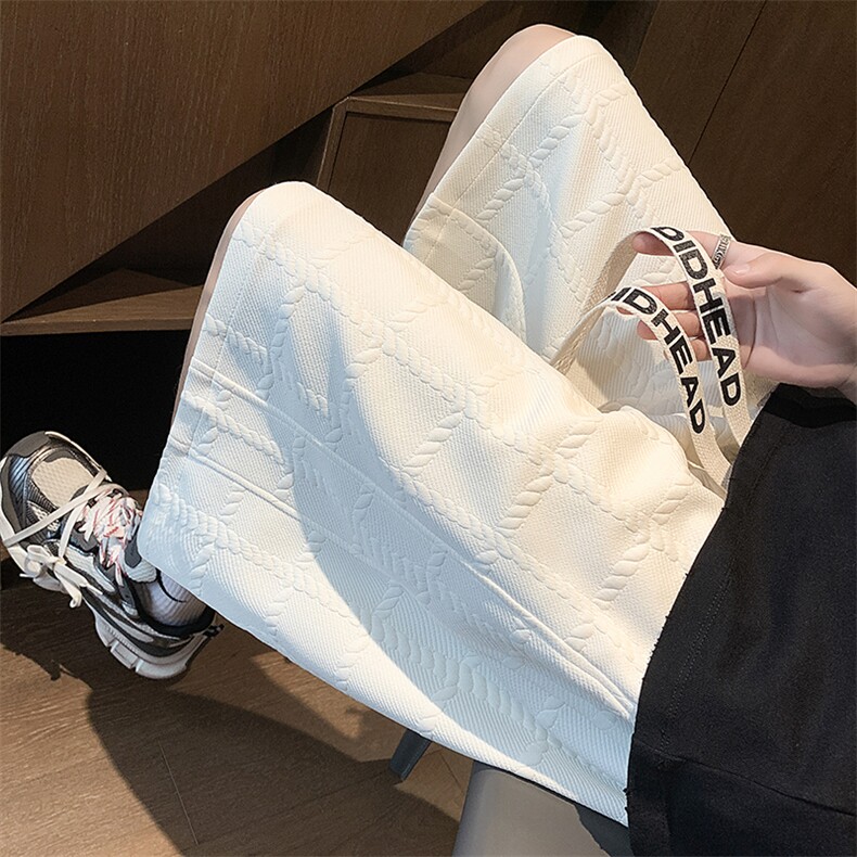 夏高街篮球华夫格短裤男肌理美式宽松休闲五分裤XZ514-2-1523-P38,男装牛仔裤,星座514-2(原B239)