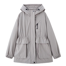 现货秒发2025冬装新款加厚中长款保暖派克服外套修身棉衣棉服，女装派克服，星宇服饰