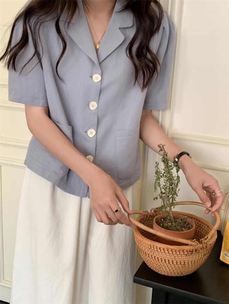 【现货】韩系泡泡袖小衫，其它，DAP