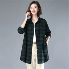 潮流时尚衬衫舒适休闲2021年春季中长款个性气质，女装衬衫，小林双子