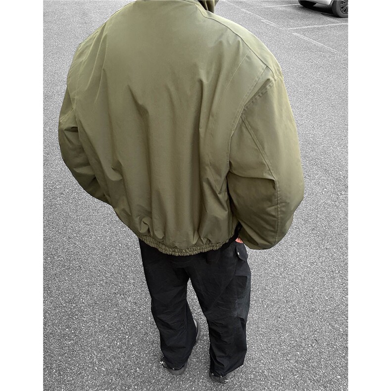 2026冬装飞行员夹克棉服厚外套男装冬季宽松立领棉衣S378特95,男装夹克,电商A233-1