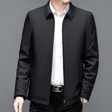 CM2202钱塘2020-2中年男士商务休闲简约翻领冬季厚款羽绒服P170，男装羽绒服，钱塘207-2