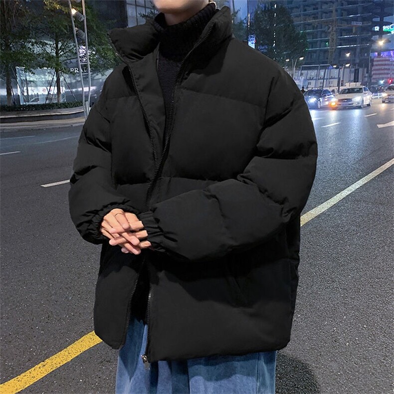加厚立领羽绒棉衣男装秋冬季保暖宽松面包服情侣外套MW42-P52,男装棉衣,星座208-5