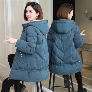 2020冬装新款加绒保暖百搭连帽 棉衣/棉服图片