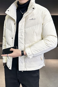 2024新款羽绒服男士冬季外套简约刺绣冬装上衣B240-YR9802-P175图片
