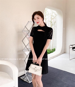 旗袍款连衣裙短款 2022夏 上新,女装婚纱/旗袍/礼服,Mit Micc