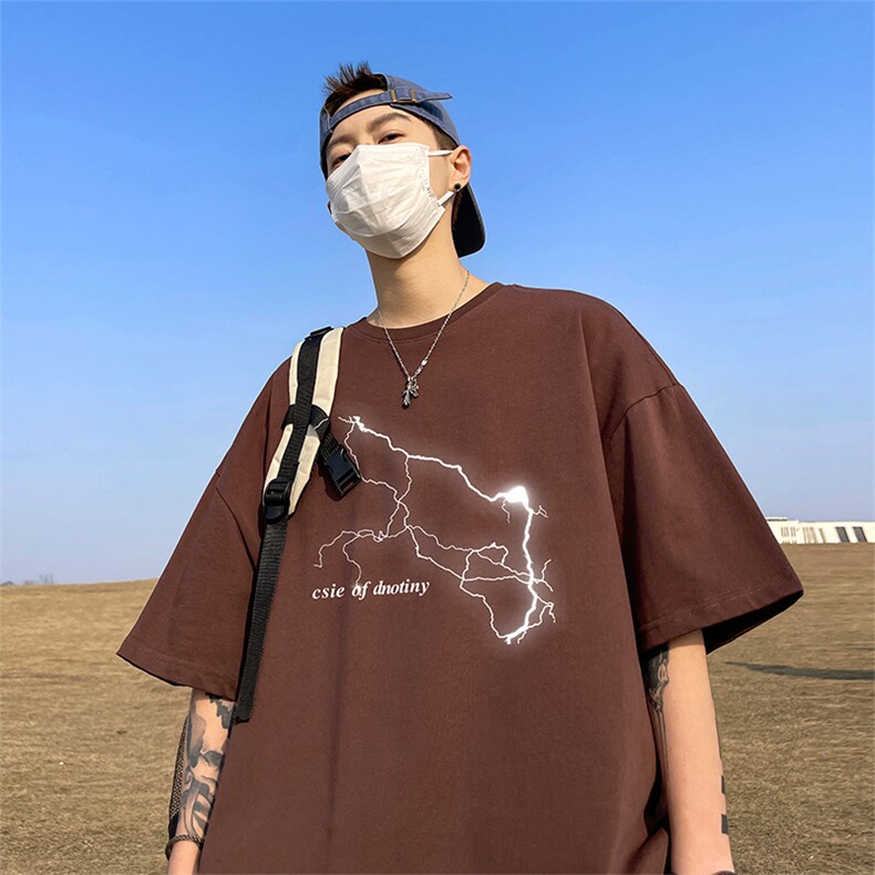 量大优供视频220克美式短袖t恤T2910得物直播有280克品质,男装T恤,电商A486