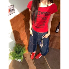 甜酷辣妹复古牛仔短裤女2025年夏季新款刺绣设计感显瘦超短裤，男装牛仔裤，星座506A