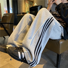 2025春季新款美式运动风条纹宽松休闲卫裤B315-K25607-特p40控78，男装休闲裤，电商B315