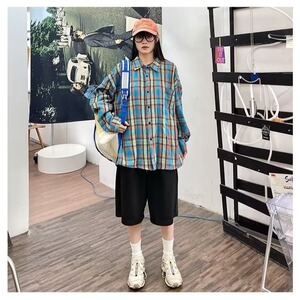 C264-P37 百搭流行慵懒文艺长袖衬衫原宿气质新款简约ins潮流图片