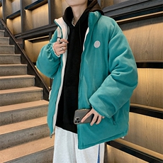 两面穿棉服男潮流百搭宽松加厚保暖棉衣情侣外套W2067-P80，男装棉衣，星座512-2