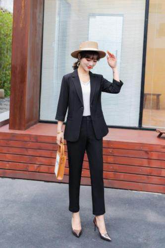 时尚修身显瘦套装，女装职业装，千利红