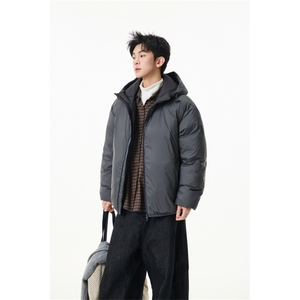 90%绒新标有报 连帽韩版宽松羽绒服外套Y995/ P350 现货图片
