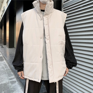 马甲男款秋冬季加厚保暖立领百搭宽松高级感情侣休闲背心 MJ8004图片
