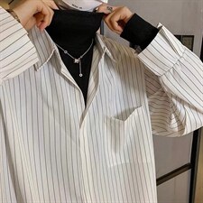 假两件衬衫男春季韩版潮流帅气长袖外套C32P42，男装衬衫，星座1116-2