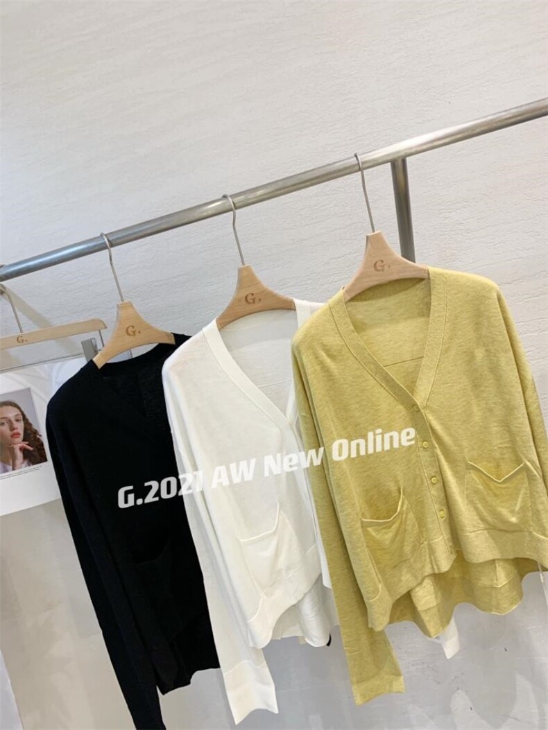 超细羊毛针织开衫，其它，G