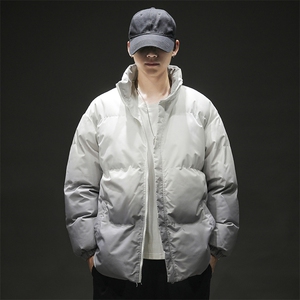 新款加厚港风渐变色棉服男女防风防水棉衣外套M2917特P70控108