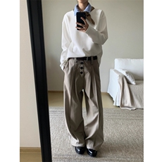 现货蓝色格子拼接翻领T恤长袖上衣情侣款男女CX02-TP35，男装T恤，星座910A