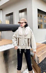 冬季狐狸毛派克服图片