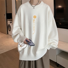 半高领毛衣男士大码针织衫男毛线衣男M18013-P45加绒款-P65，男装针织衫/毛衣，电商A040
