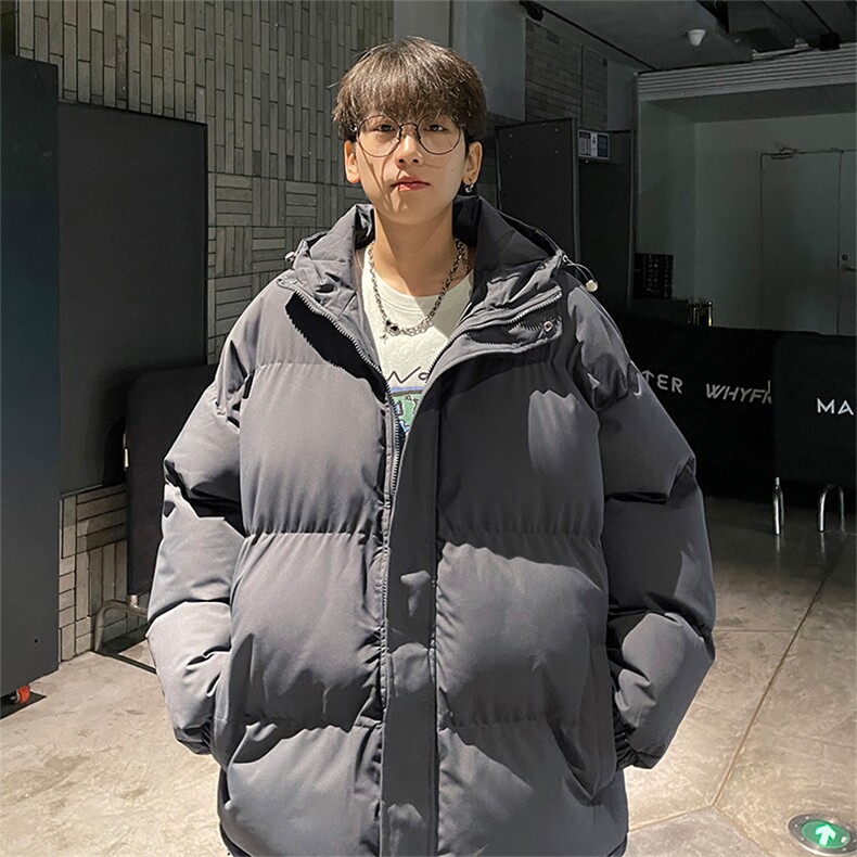 现货抖音得物可供视频三防加厚羽绒连帽棉衣外套面包棉服WM1277,男装棉衣,电商A486