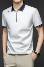 G6877春夏男士新款短袖T恤青年修身翻领体恤休闲打底衫，男装T恤，电商B360