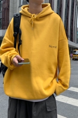 WY2098-P40纯棉连帽卫衣男大码运动帽衫宽松薄外套男，男装卫衣，电商A040