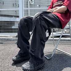 2024美式牛仔裤男款直筒长裤潮KU01P50，男装牛仔裤，星座1116-2