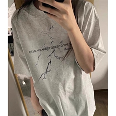 100%纯棉圆领短袖T恤女生2025夏季潮牌时尚休闲百搭上衣潮TZ053，男装T恤，星座1116A（原606A-3）