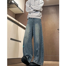 原版版型颜色品质美式宽松牛仔裤cleanfit香蕉阔腿裤子BK13/P64，男装牛仔裤，星座506