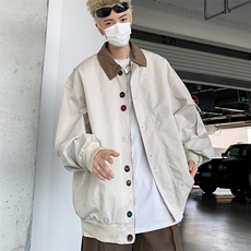 夹克外套春季男2025新款宽松百搭设计感小众休闲上衣潮W6034-P62，男装夹克，星座412-2