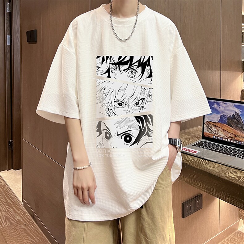 华夫格t恤男短袖男大码五分袖酒店风HT73176-P22,男装T恤,电商A040