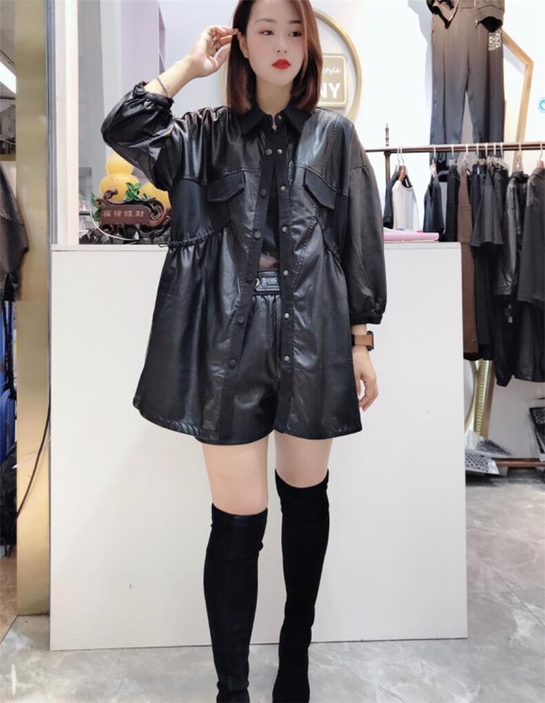 水洗皮拼针织，其它，圣丝诺亚