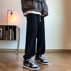2024冬款百搭宽松束脚运动九分潮牌休闲卫裤313A-1-NK75-P60控78，男装休闲裤，星座808A-1