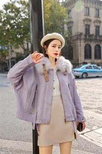 冬季狐狸毛派克服图片