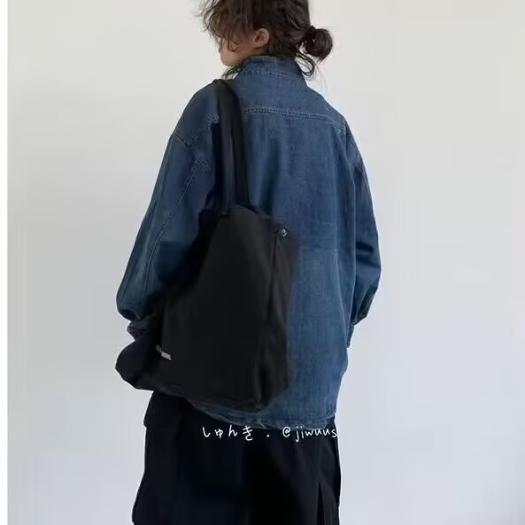 气质新款时尚慵懒简约流行潮流新中式风中山牛仔唐装日系百搭图片