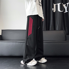 03秋新款简约百搭三条扛运动卫裤宽松直筒裤子XZ211-1-K2444-P55，男装休闲裤，星座211-1