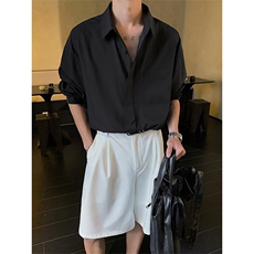 假领带垂冰感长袖衬衣C7097-TP3558秋季通勤休闲衬衫韩版男，男装衬衫，电商A102
