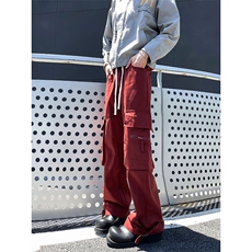 工装休闲裤男士韩版潮流大口袋帅气百搭2024秋冬ins长裤K5764-P43，男装休闲裤，星座412-2