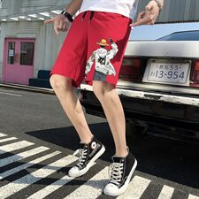 现货休闲短裤男五分裤路飞短款D，男装休闲裤，星座308B-2