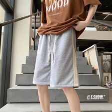短裤男夏季薄款宽松百搭休闲五分裤D67P22图片