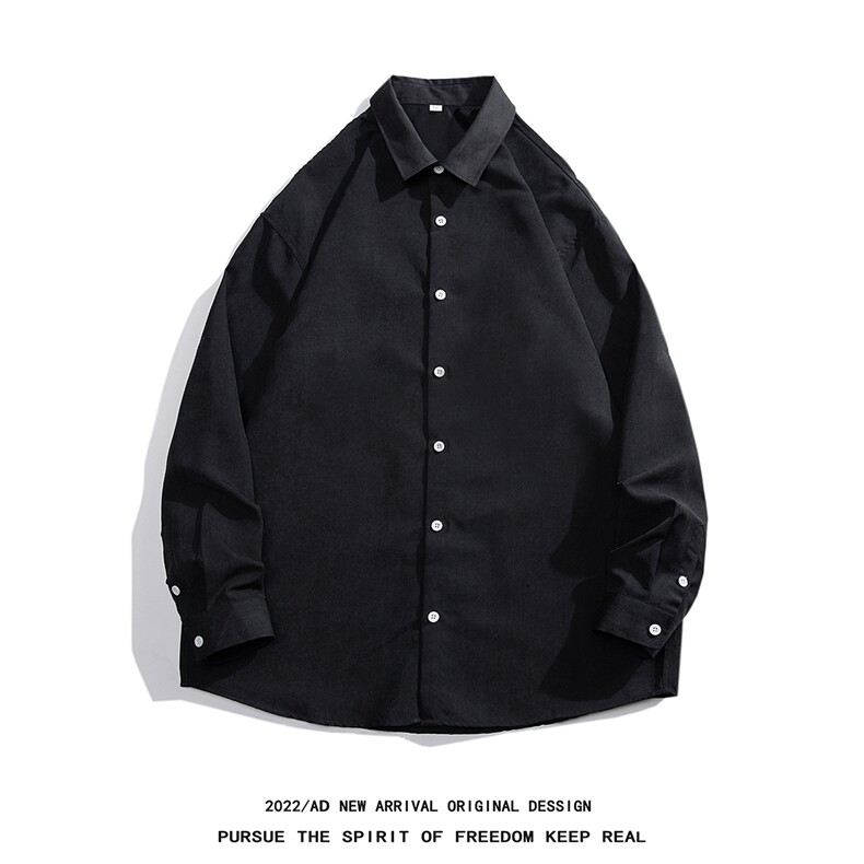 光板得物\唯品\抖音二开桃皮绒纯色长袖衬衫S20P30,男装衬衫,电商A247B