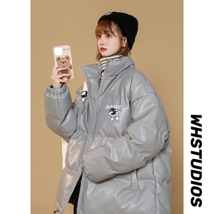 2025冬季新款加厚款PU皮棉服情侣棉袄超XZ102A-4-5139-P115图片