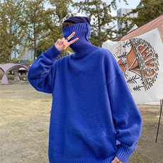 高领黑色毛衣男士冬季宽松慵懒风打底衫大码高级感BZ611-P45，男装针织衫/毛衣，星座1109-3