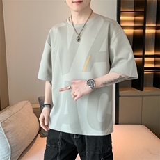 男夏季宽松休闲百搭T恤T6856小码P22大码P25，男装T恤，星座914