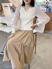 秋季新款小衫连衣裙，女装连衣裙，紫缘