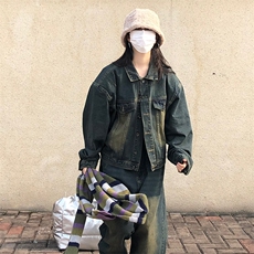JK322+KZ223P175限218时尚美式复古小众设计感夹克套装，男装休闲套装，电商A089-1