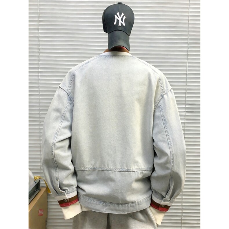 春秋美式复古cleanfit牛仔外套男高级感痞帅工装夹克JK89644-p79,男装工装外套,星座1008